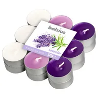 Bolsius Čajové 18ks Lavender tříbarevné, vonné sviečky