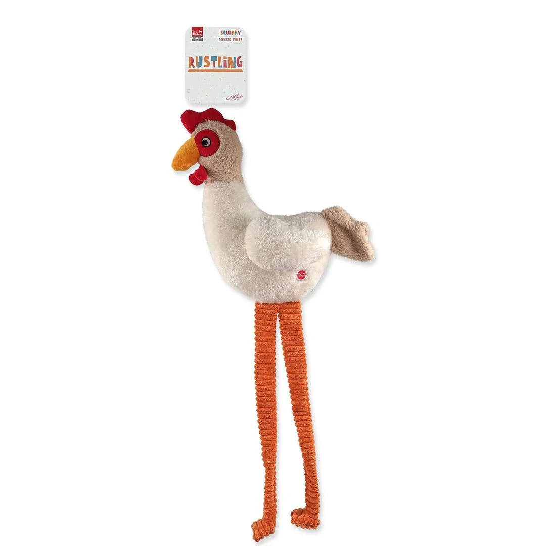 Hračka Dog Fantasy Jumbo sliepka pískacia a šuštiaca 80cm
