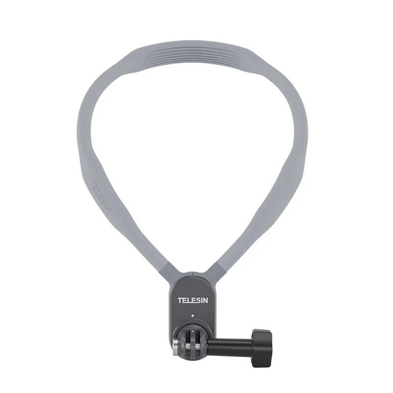 Telesin Neck Bracket šnúrka s držiakom na športové kamery, sivý