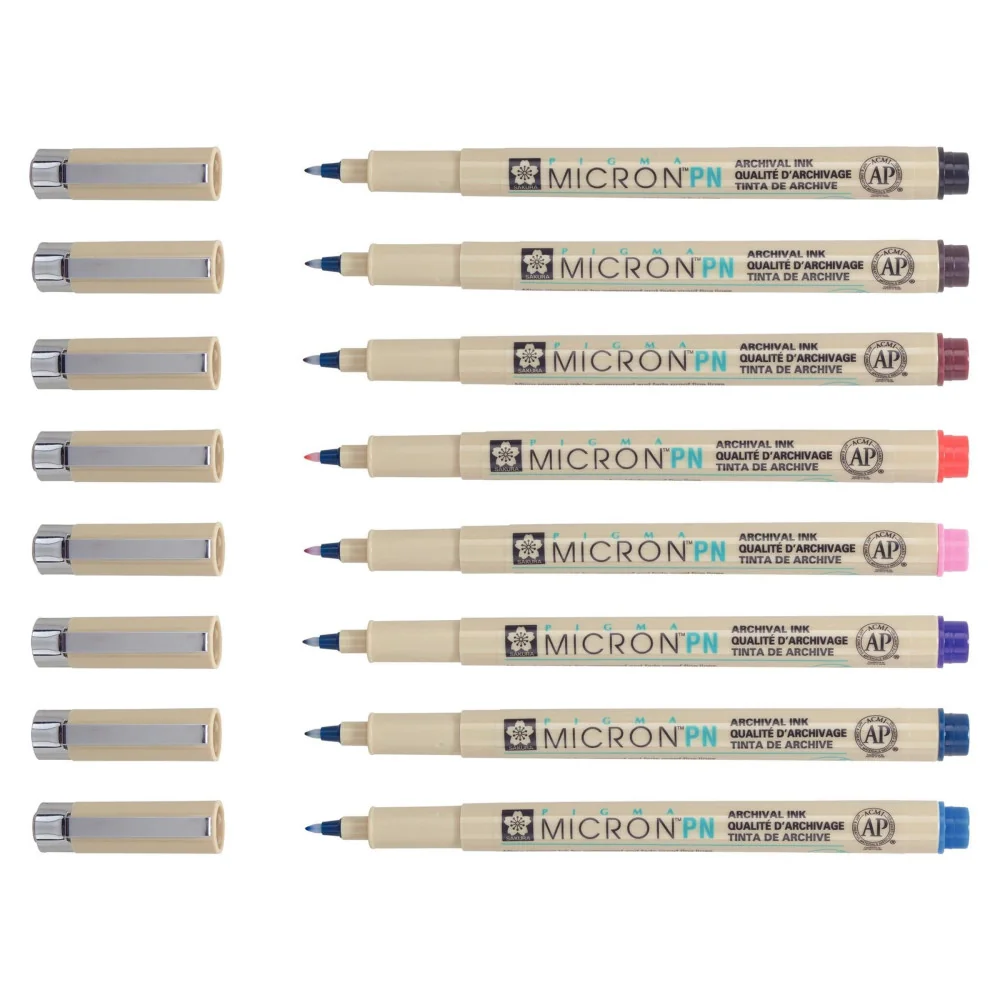 Sakura Pigma Micron PN set 8 Assorted Colours-Sakura
