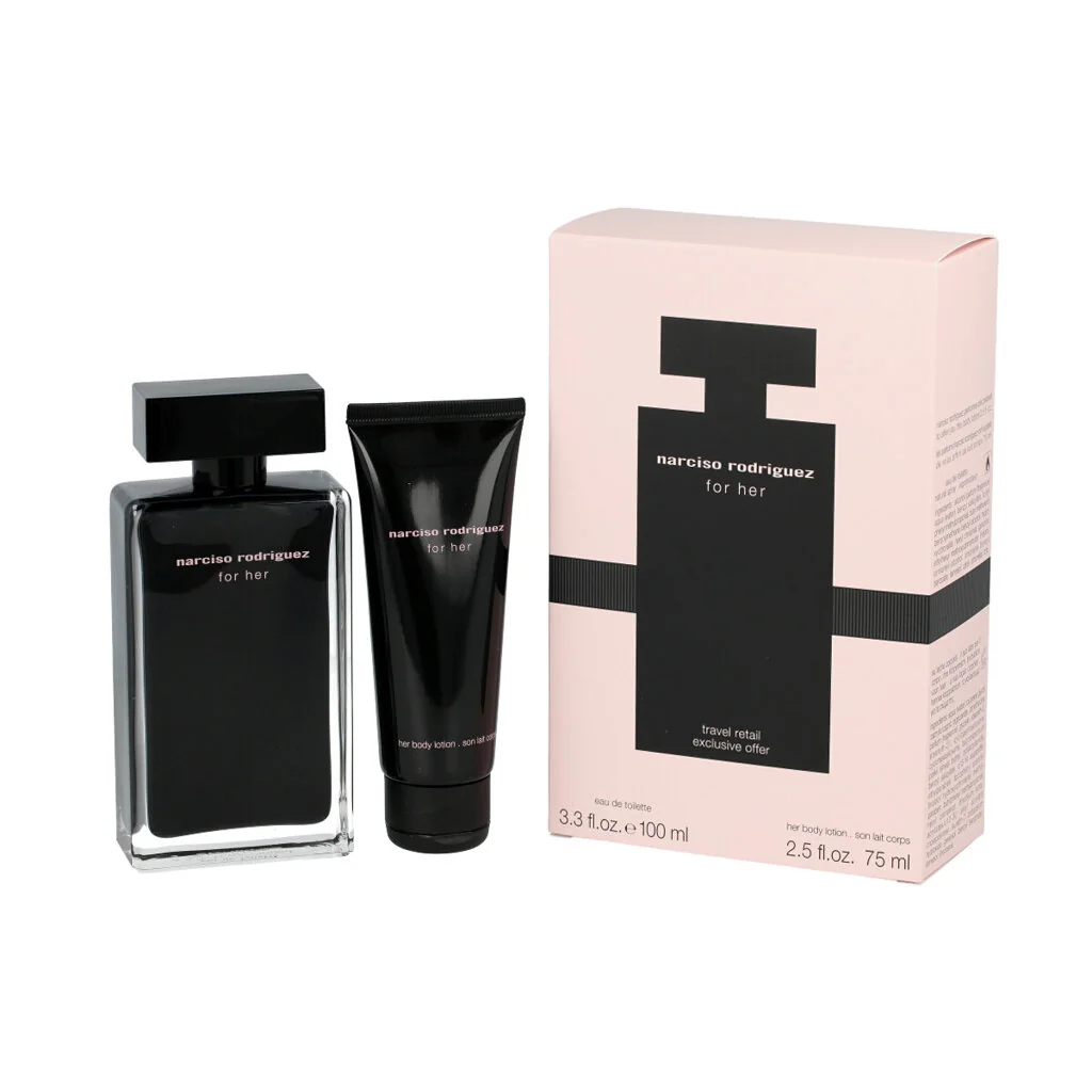 Narciso Rodriguez For Her sada EDT 100 ml + telové mlieko 75 ml pre ženy
