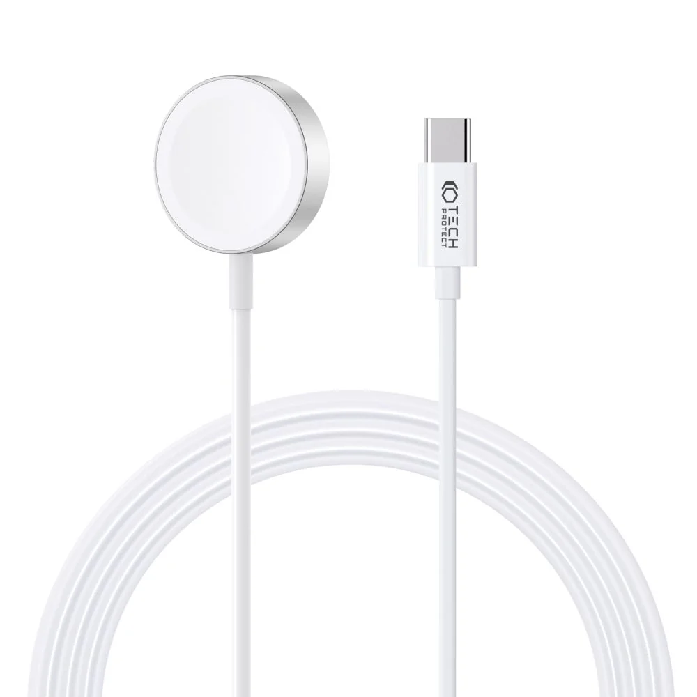 Tech-Protect Ultraboost USB-C magnetická nabíjačka na Apple Watch 1.2m biela