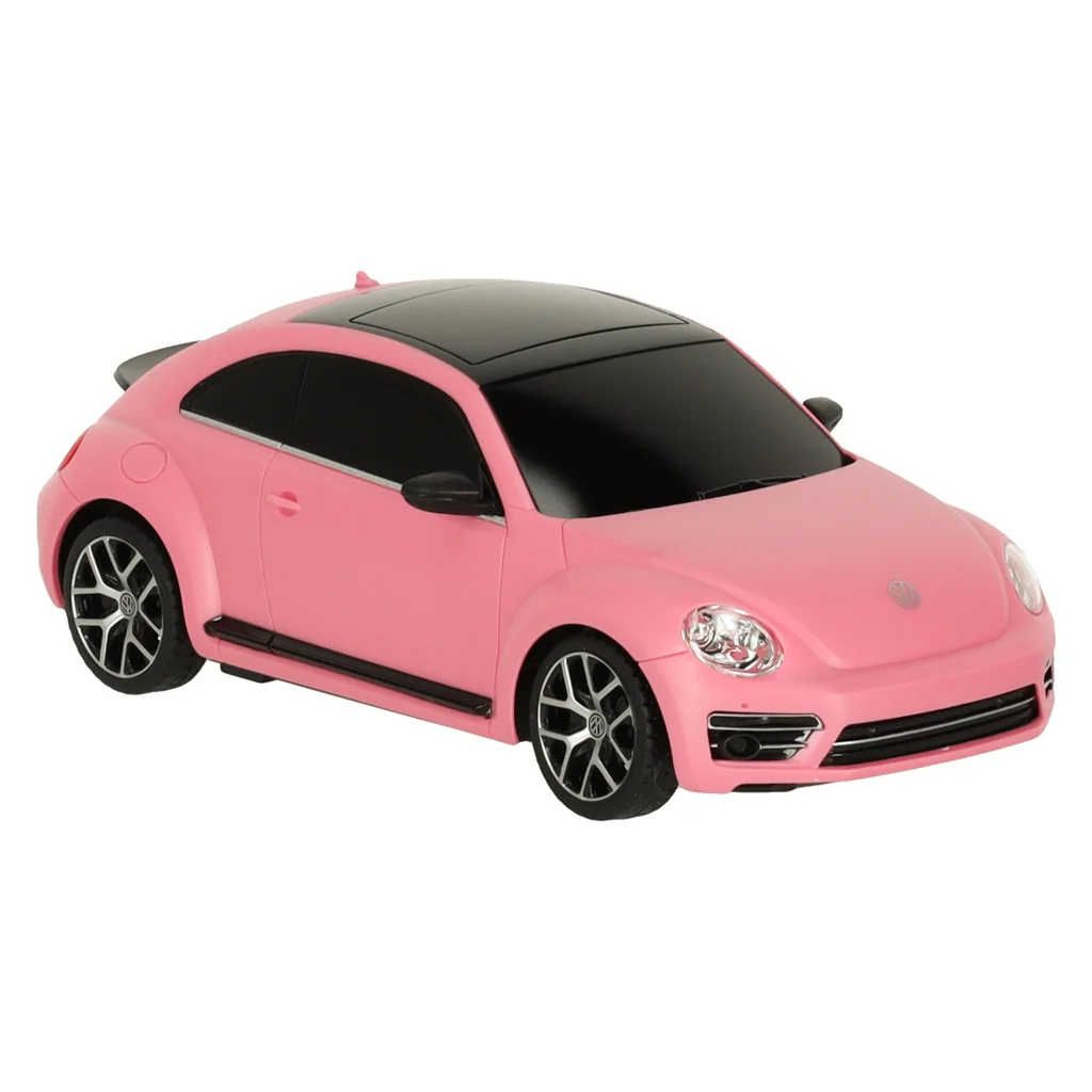 Auto, autíčko na diaľkové ovládanie - Volkswagen Beetle 1:24 ružové auto UV mení farbu