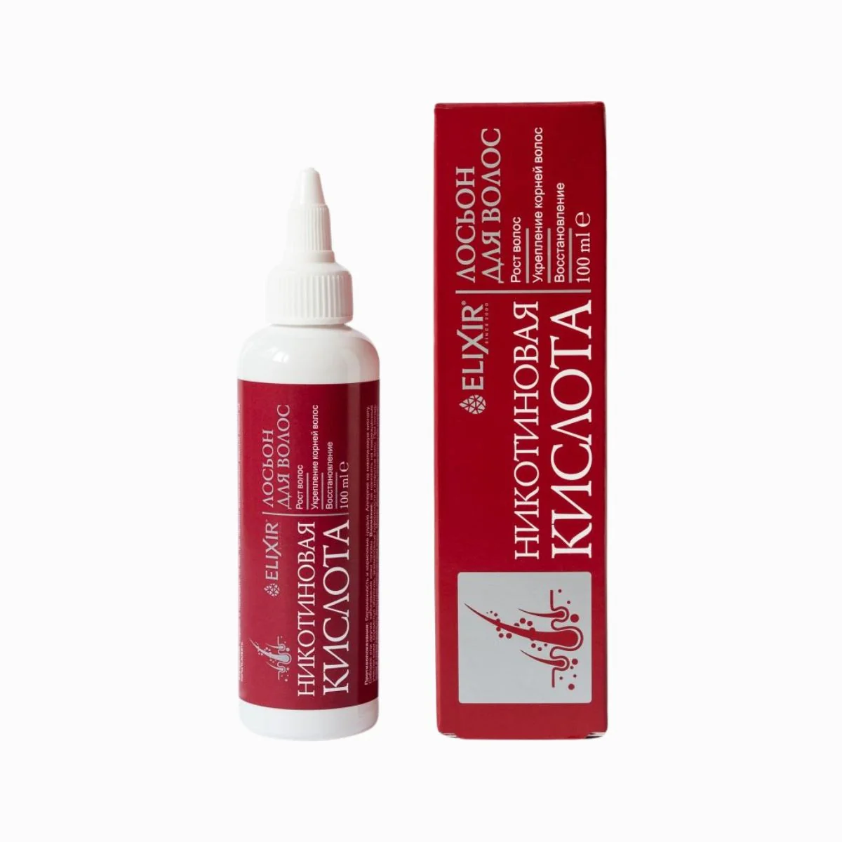 Vlasová voda s kyselinou nikotínovou - 100ml - Elixir