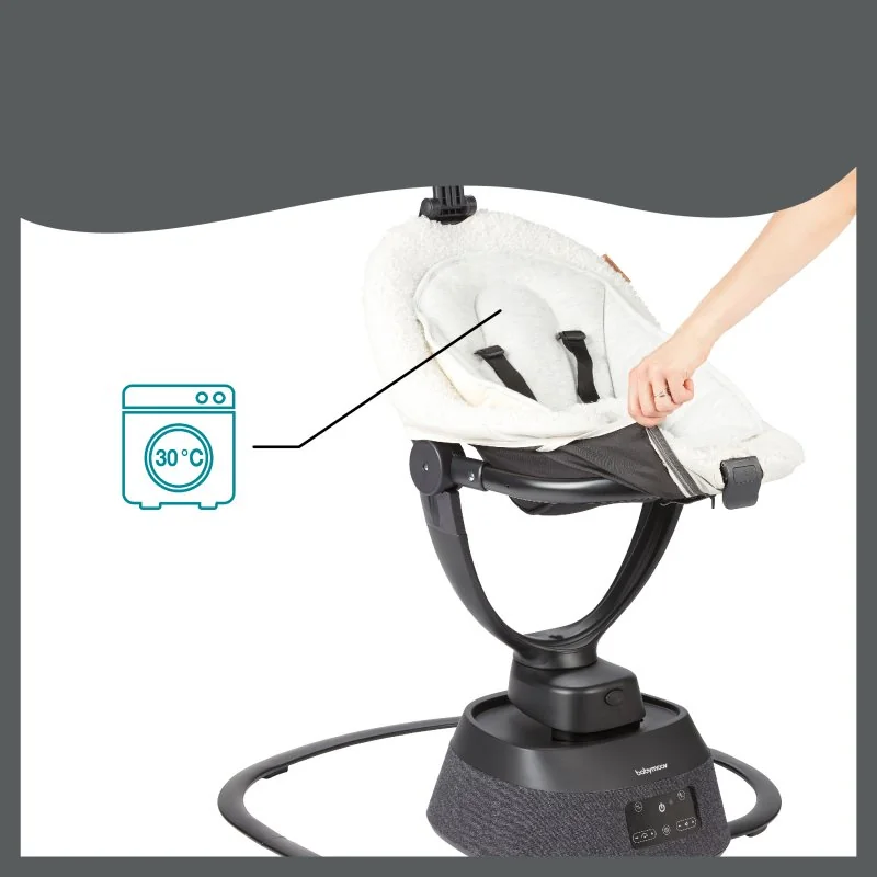 Babymoov hojdačka Swoon Evolution Curl White
