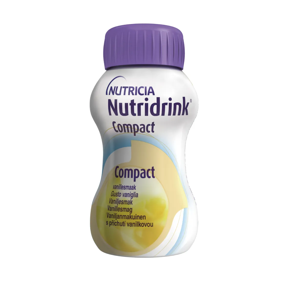 Nutridrink Compact s vanilkovou príchuťou 4x125ml, nápoj na medicínske účely