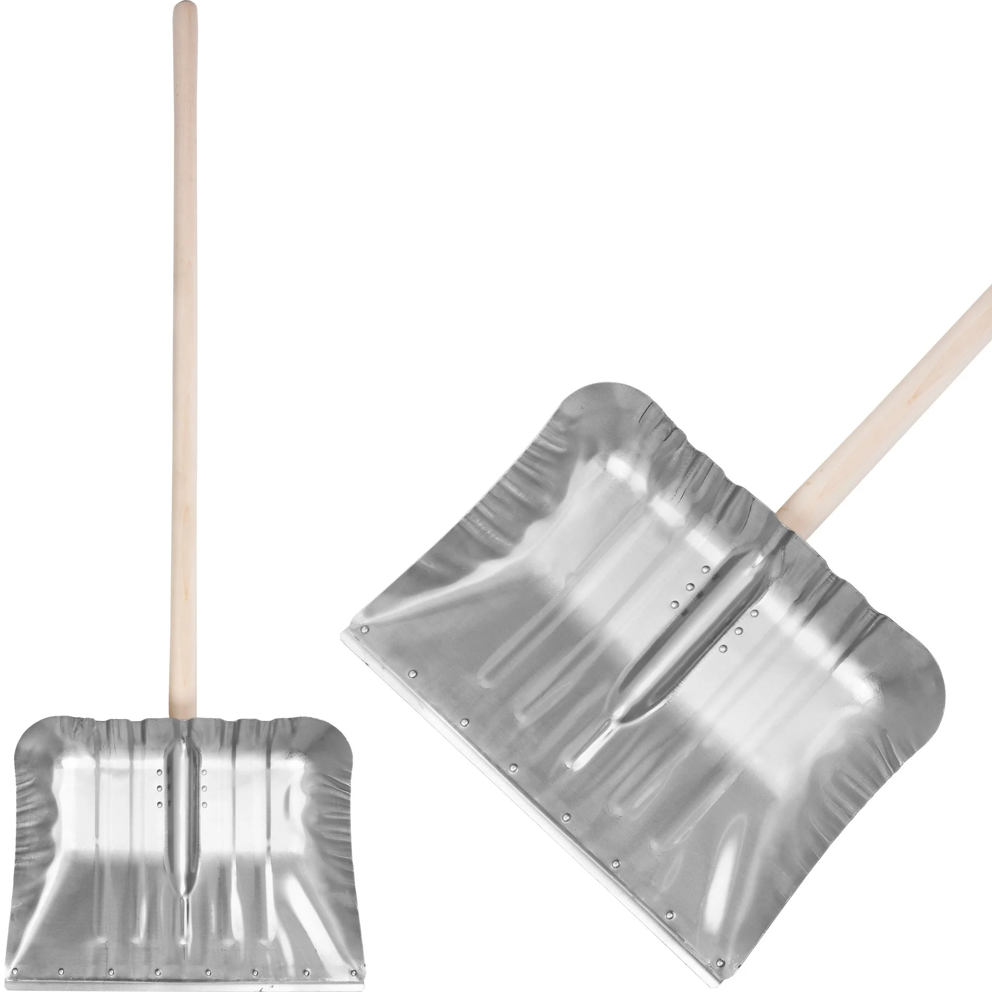 Strend Pro odhrňovač snehu KOVOS Alu, 1 ks 490x370 mm, hliník, drevená násada, zmontovaný