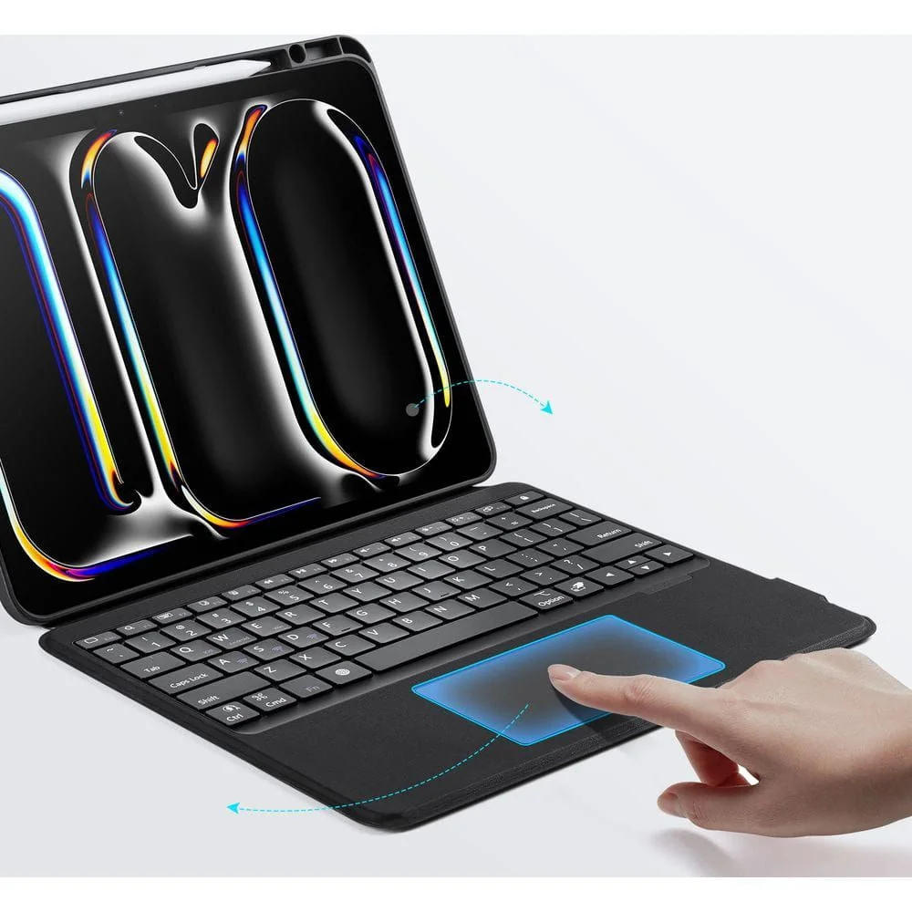 Dux Ducis DK puzdro s klávesnicou na iPad Pro 13'' 2024, čierne