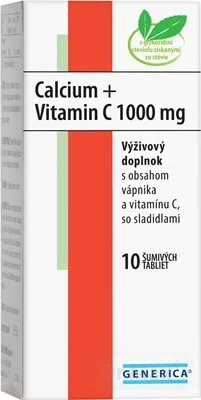 GENERICA Calcium + Vitamin C 1000 mg