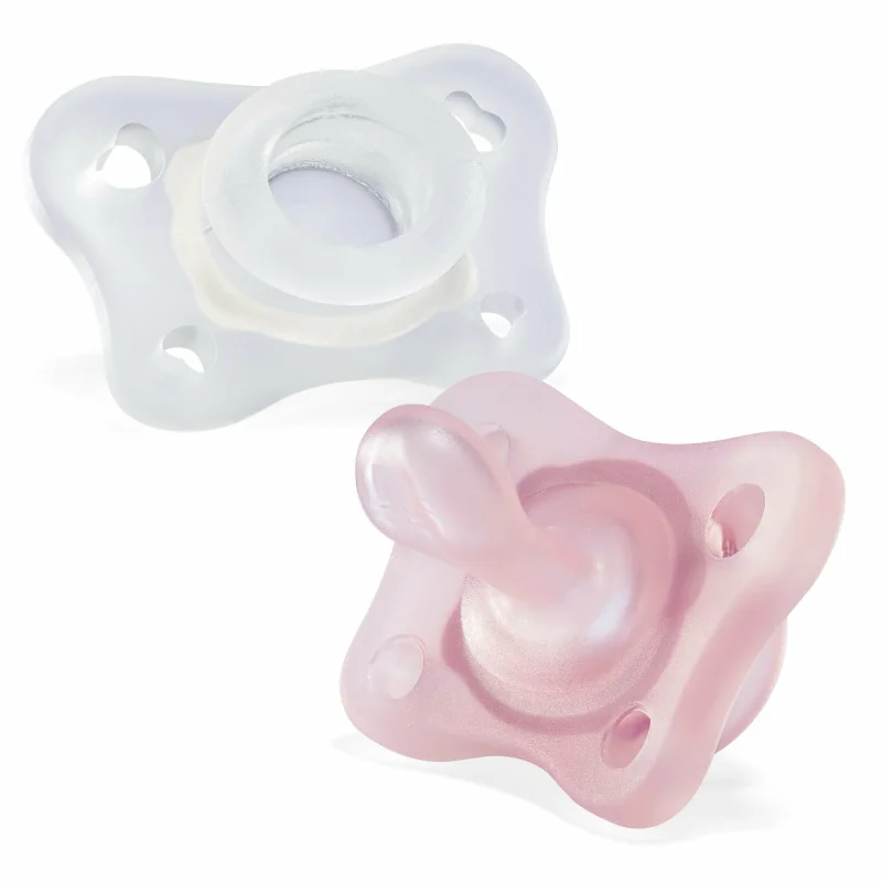 Chicco PhysioForma Mini Soft cumlíky 0–2 m, 2 ks, ružová/transparentná