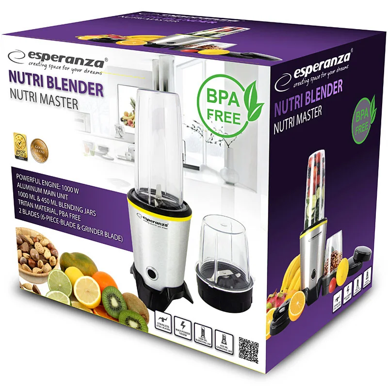 Mixér Smoothie ESPERANZA EKM028 NUTRI MASTER 1000W