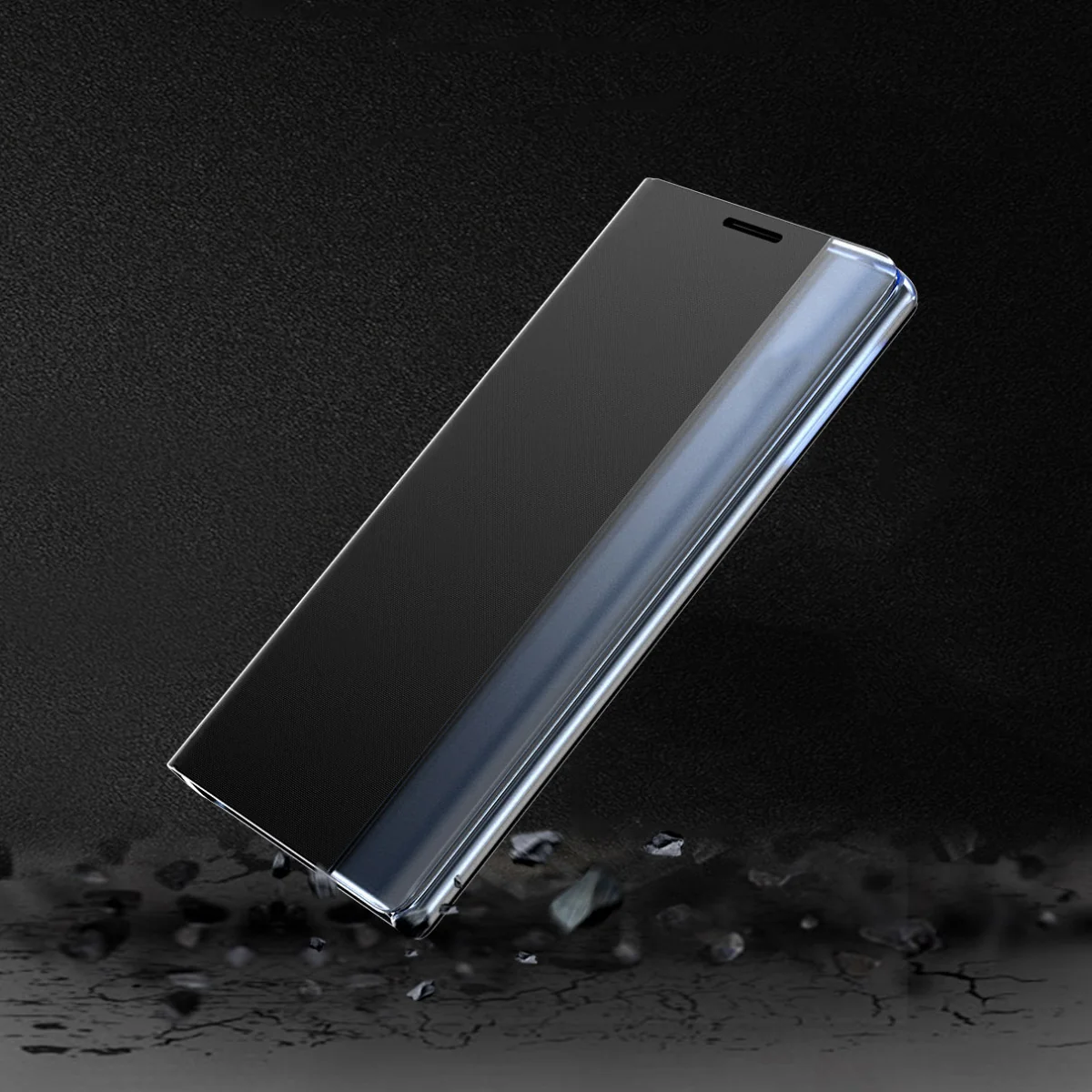 Knižkové otváracie puzdro pre iPhone 13 Mini - Modrá