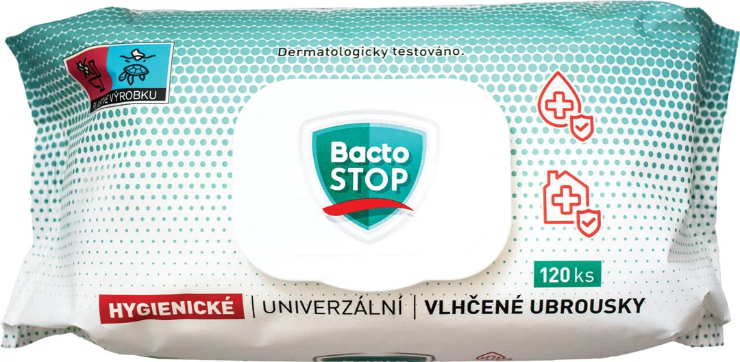 BactoSTOP hygienické vlhčené obrúsky 120 ks