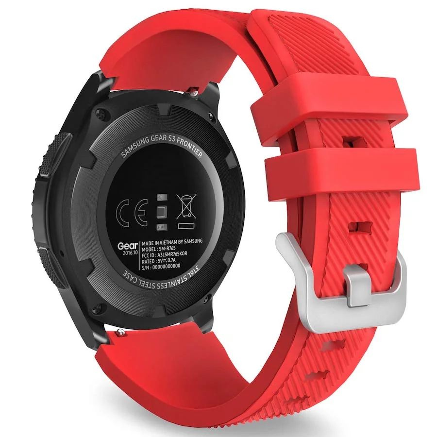 BStrap Silicone Sport remienok na Huawei Watch GT 42mm red