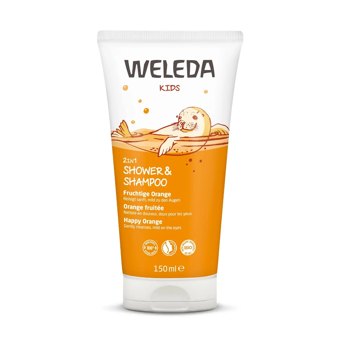 WELEDA 2v1 Sprchový krém a šampón 1×150 ml, emulzia