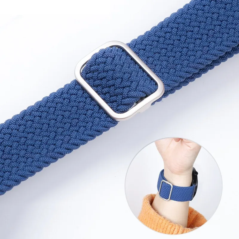 BStrap Elastic Nylon remienok na Xiaomi Watch S1 Active red
