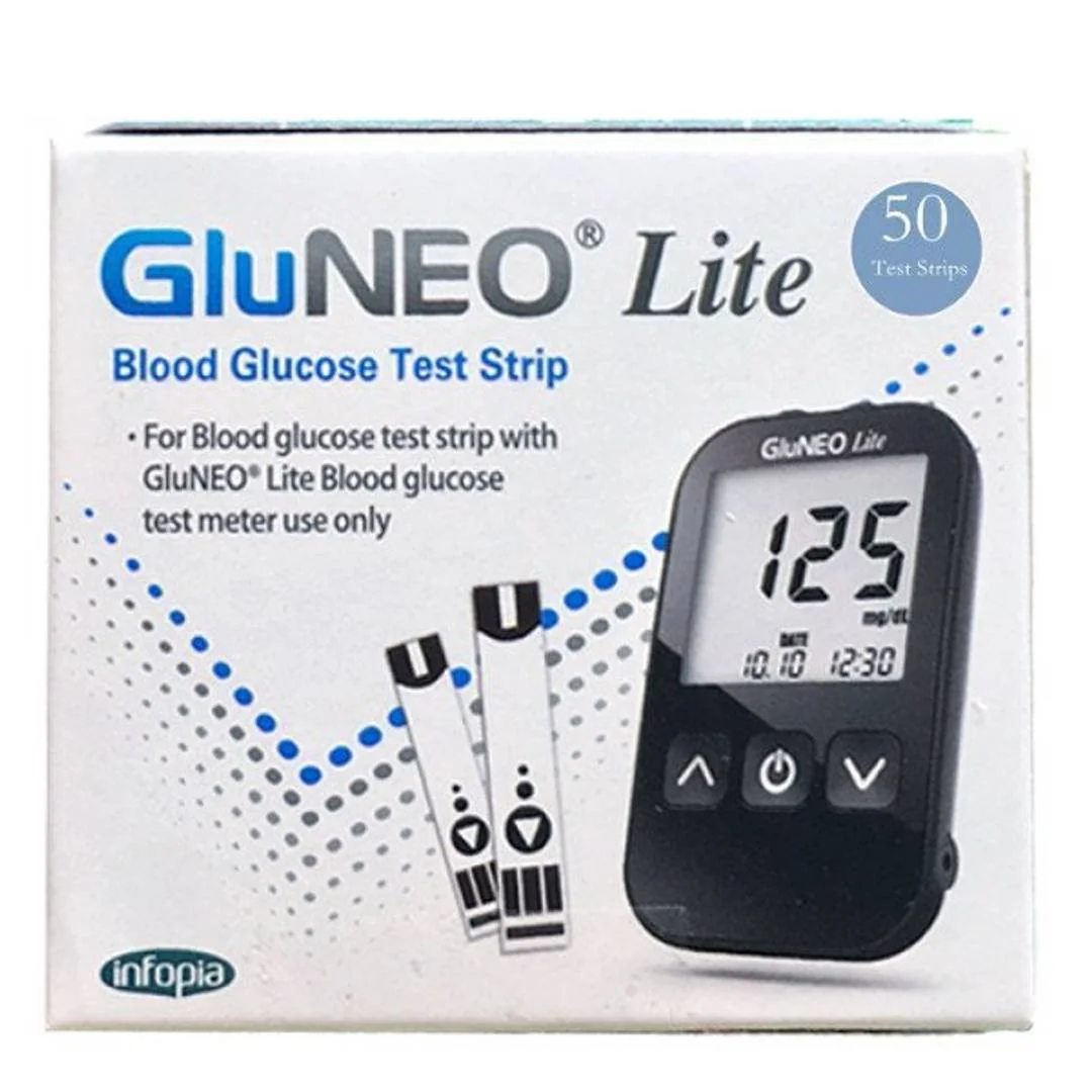 GLUNEO Lite testovacie prúžky do glukometra 50ks