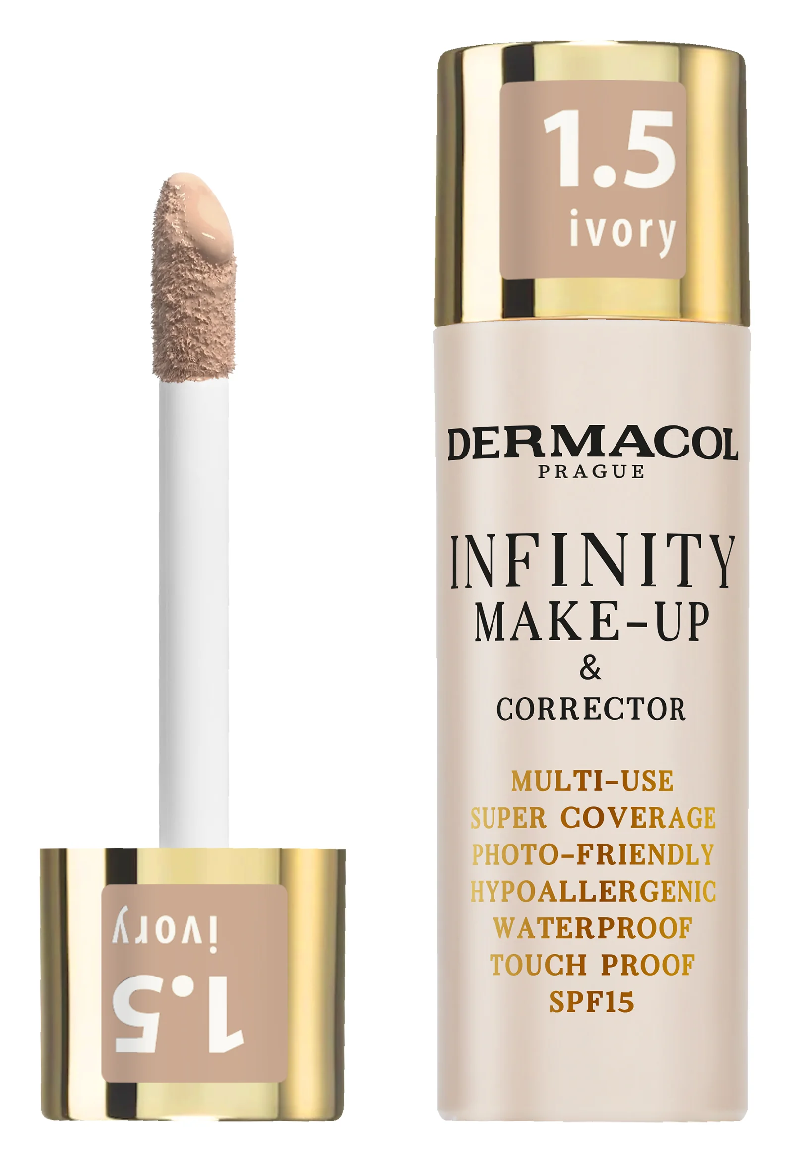 Dermacol Infinity Make-up a corrector č.1.5 Ivory 20 g
