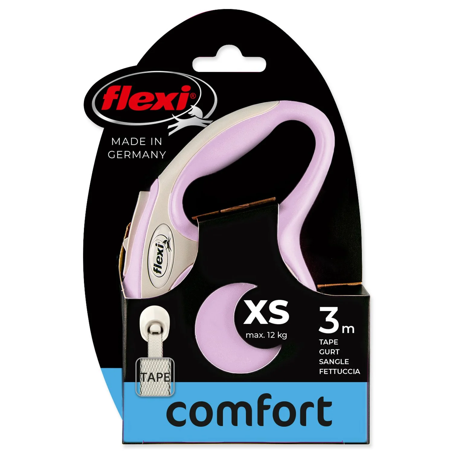 flexi New Comfort XS popruh 3m ružová do 12kg
