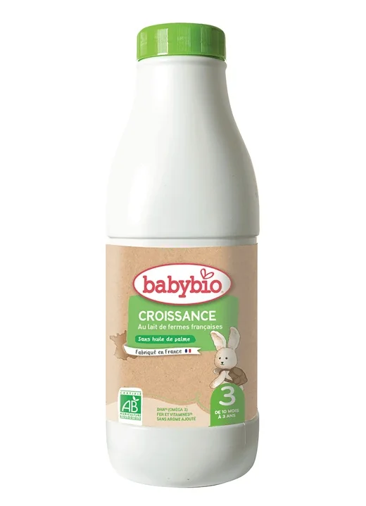BABYBIO Croissance 3 tekuté dojčenské bio mlieko (1 l) 1×1000 ml, tekuté dojčenské mlieko