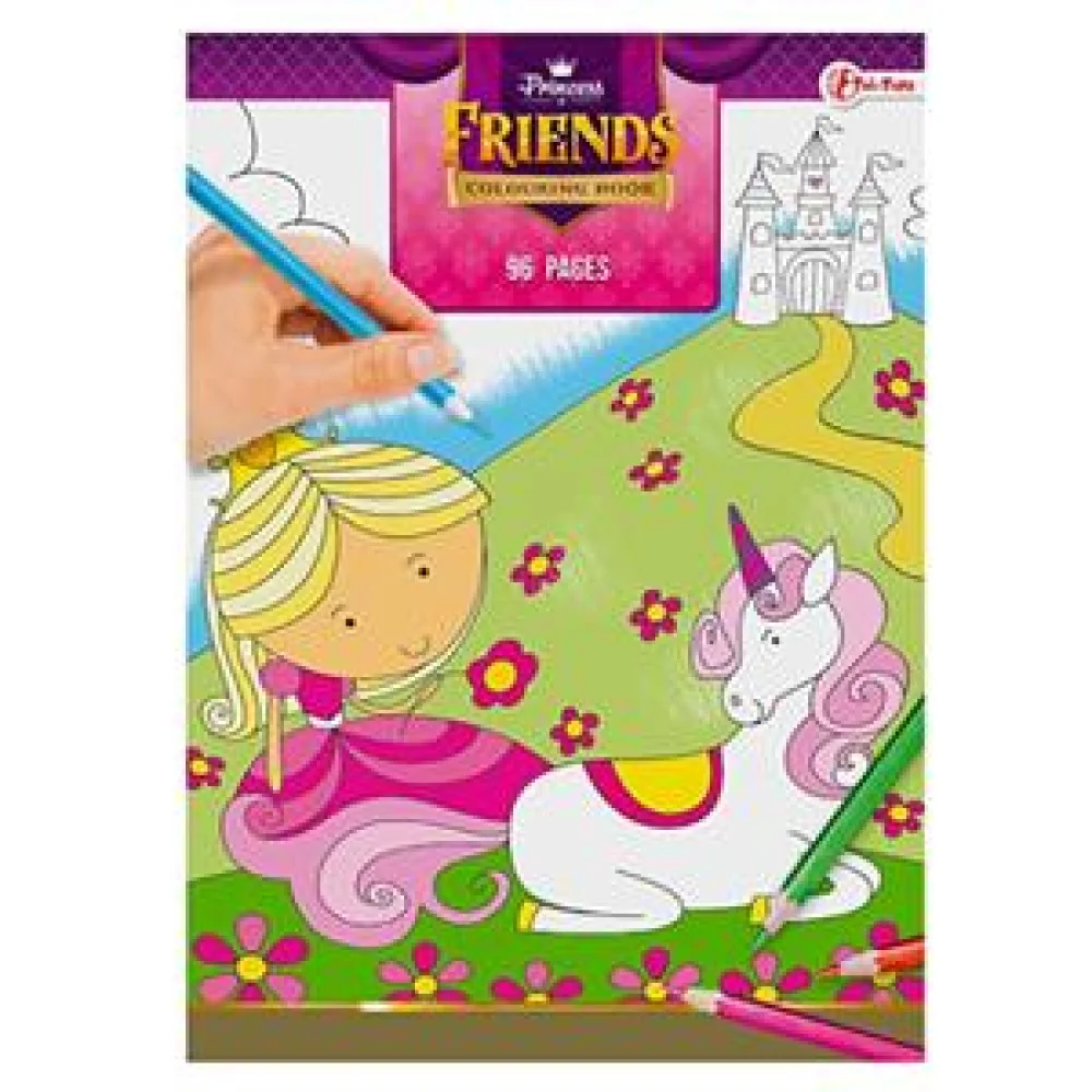 Omaľovánka A4- 96 strán Princess-Toi Toys