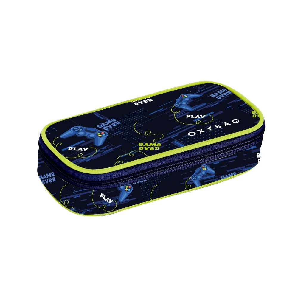 Peračník etue JUMBO Gamer Blue modrý, pre školákov