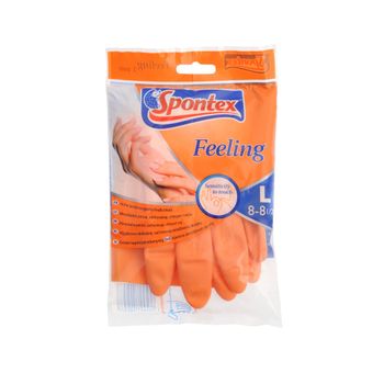 Spontex Feeling rukavice veľkosť L 1×1 ks, latexové rukavice