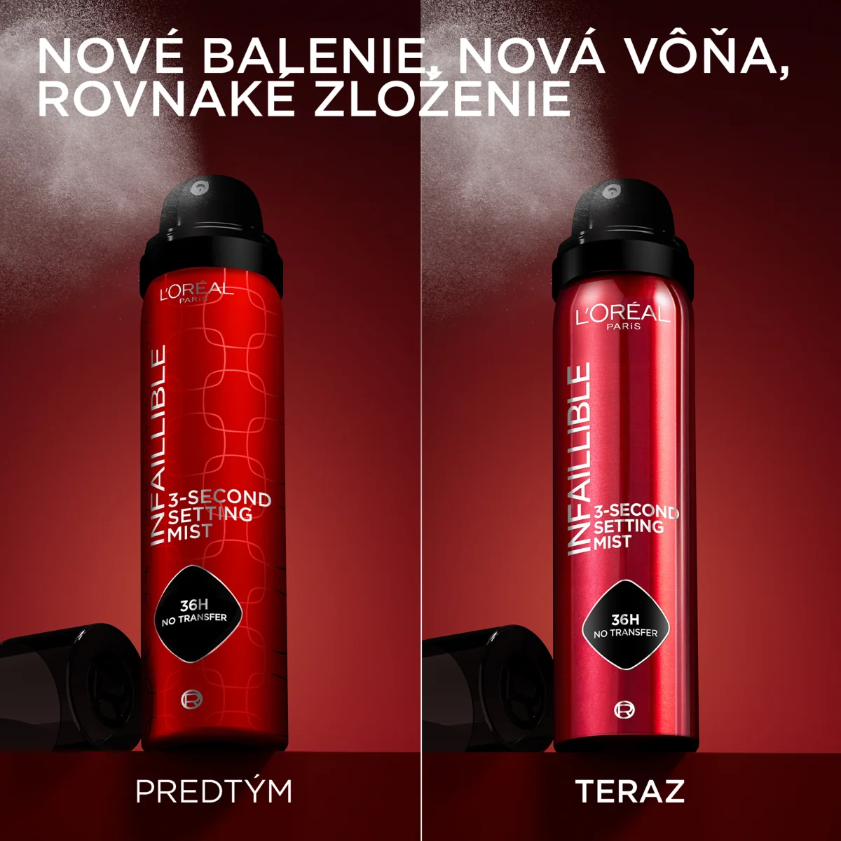 L'Oréal Paris Infaillible 3-s setting mist fixačný sprej 1×75 ml, fixačný sprej na make-up