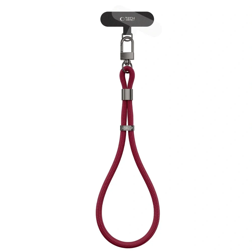Tech-Protect Rope Wrist šnúrka na mobil, bordová