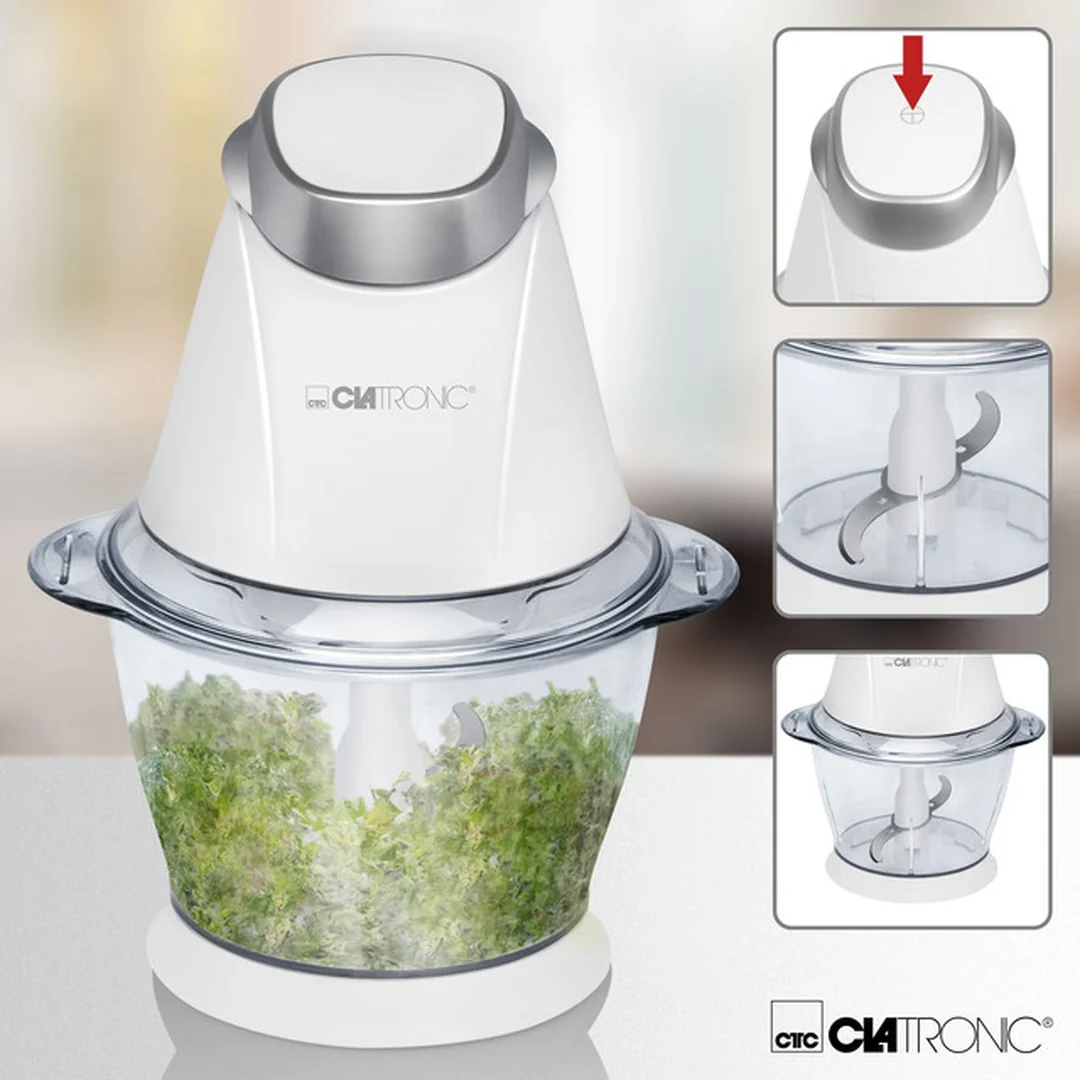 CLATRONIC MZ 3579 sekáčik a drvič ľadu, biela, 1 l, 250 W