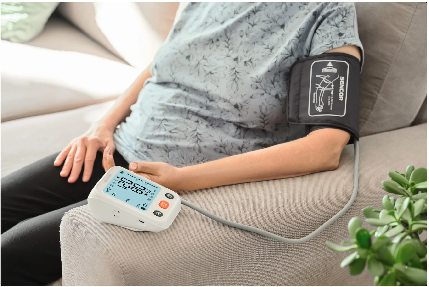 SENCOR SBP 1150WH digitálny tlakomer PP "Poškodený obal" 1×1 ks, tlakomer, produkt s poškodeným obalom