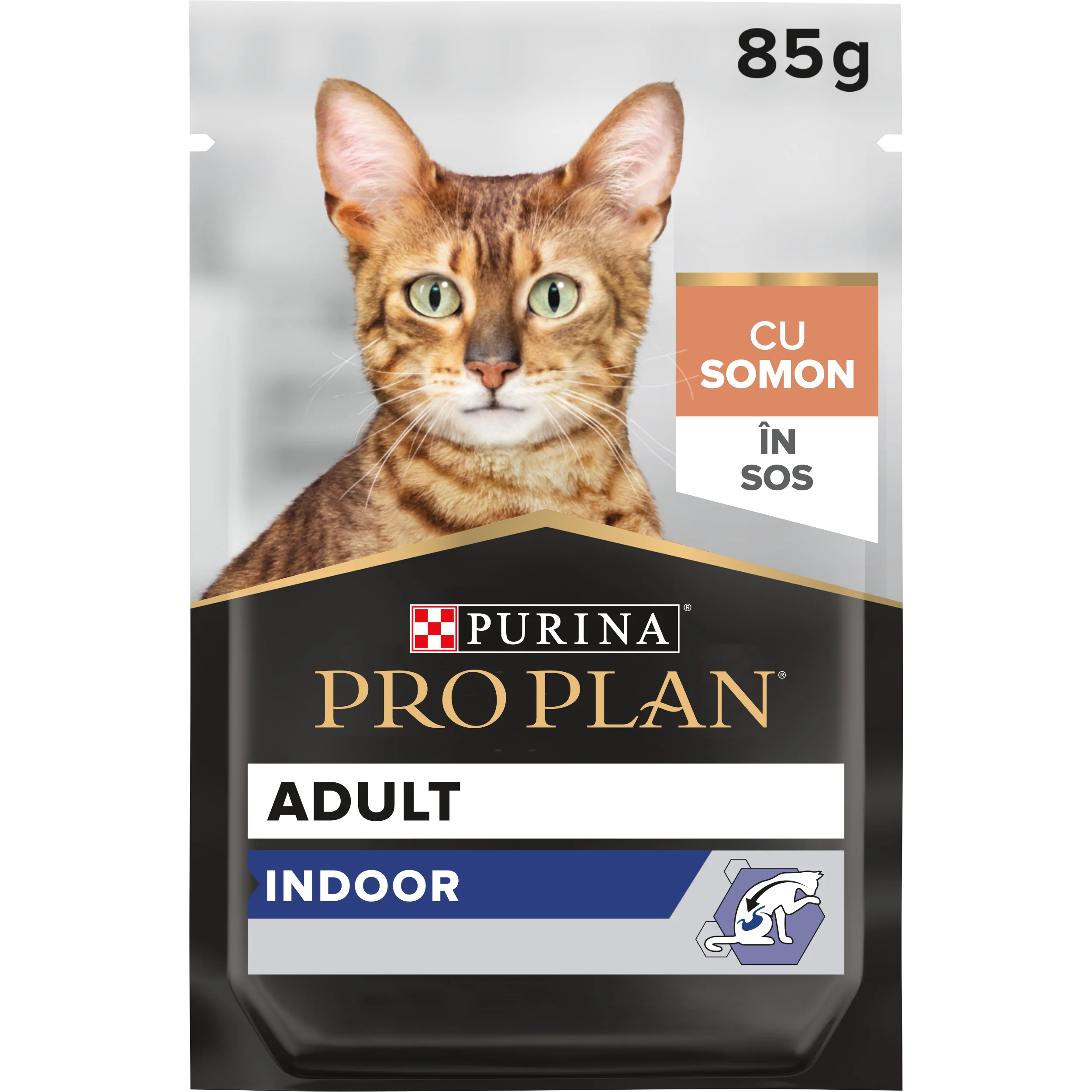 PRO PLAN Indoor kapsičky pre mačky losos v šťave 85 g