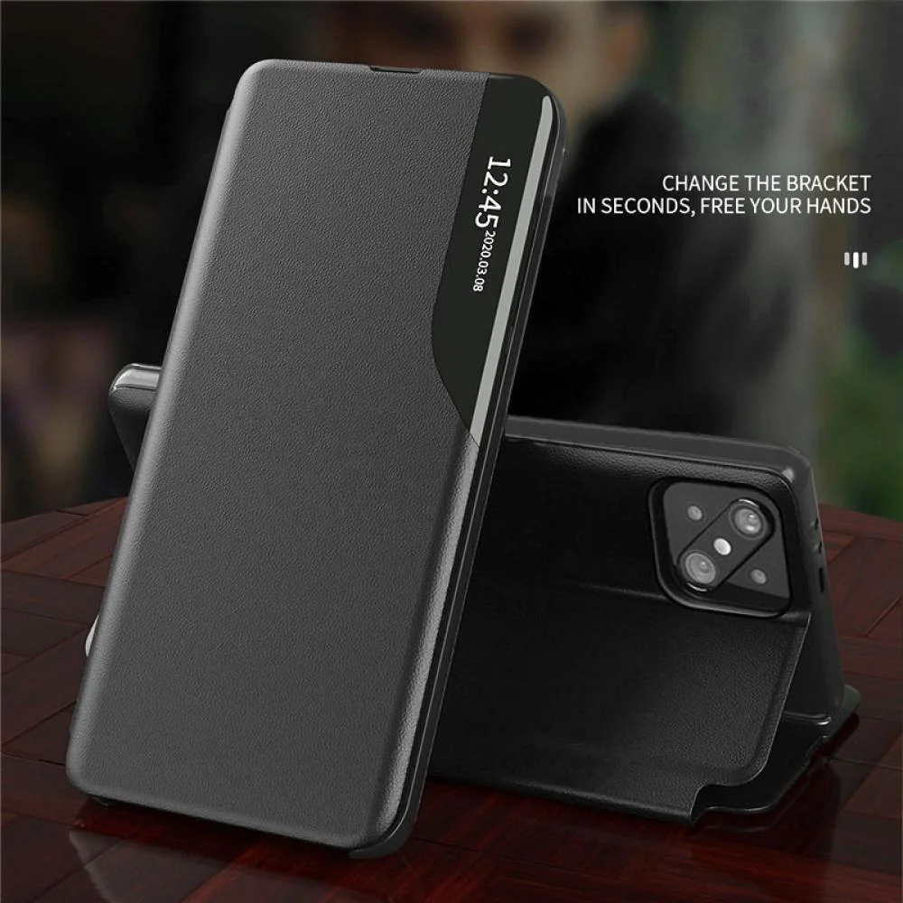Elegantné knižkové puzdro View Case - Čierna