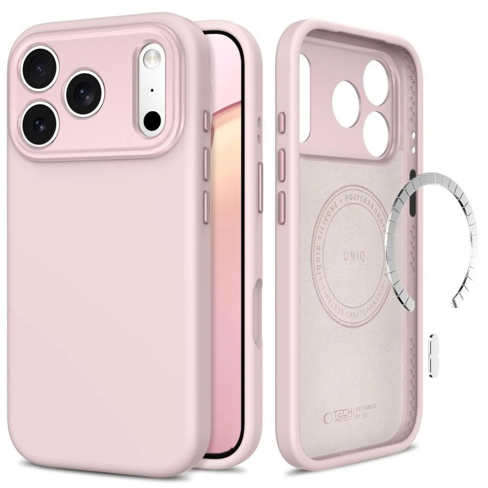 Tech-Protect Uniq MagSafe CC kryt na iPhone 17 Pro / 18 Pro, ružový