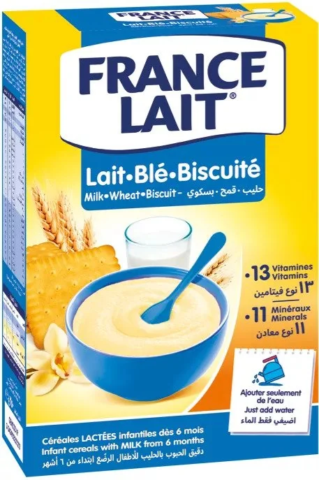 FRANCE LAIT pšeničná mliečná kaša, sušienky 1×250g, mliečná kaša