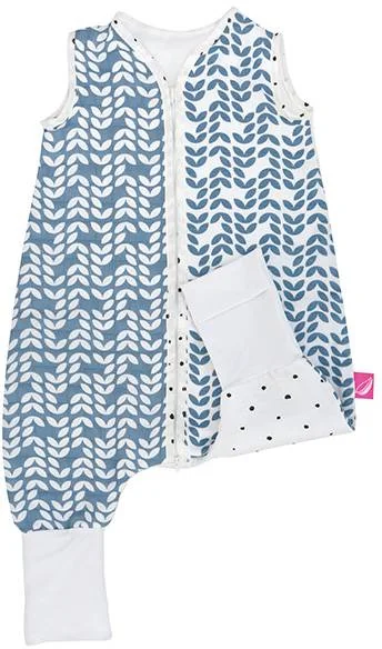 MOTHERHOOD Vak spací mušelínový s nohavicami Blue Classics 12-18m 0,5 tog 1×1 ks, spací vak