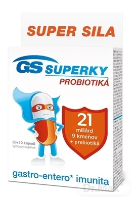GS SUPERKY PROBIOTIKÁ 1×40 cps, výživový doplnok