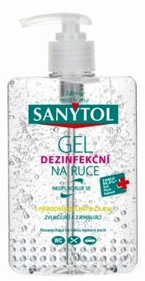 SANYTOL GÉL dezinfekčný 1×150 ml, na ruky