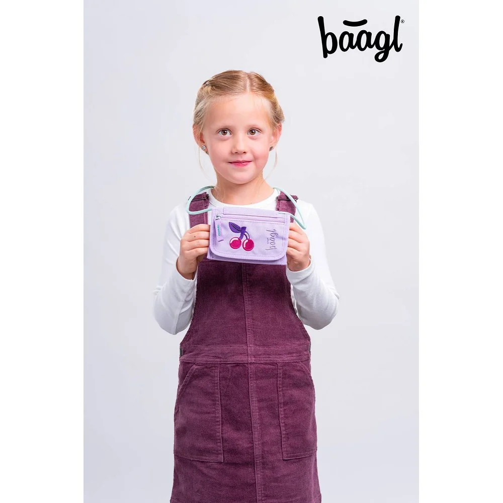 Peňaženka na krk Lavender fialová, dĺžka 42cm