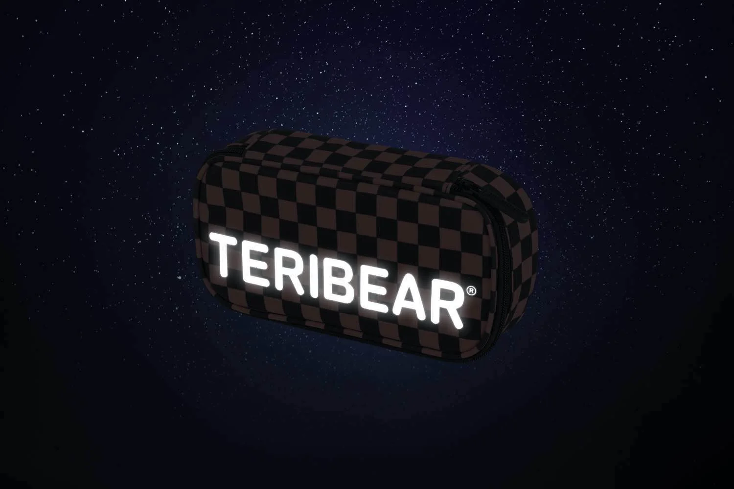 Baagl školský peračník Skate TERIBEAR, čierno-červený