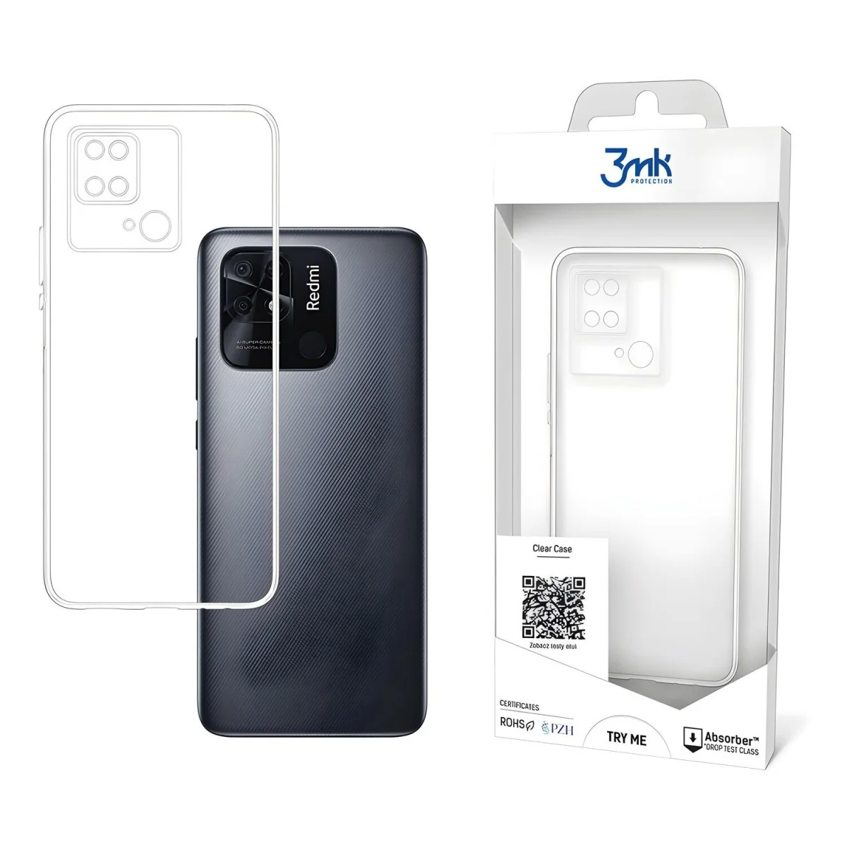 Priehľadné puzdro pre Xiaomi Redmi 10C