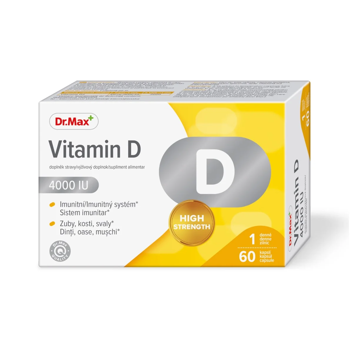 Dr. Max Vitamín D 4000 IU 1×60 cps, vitamín D
