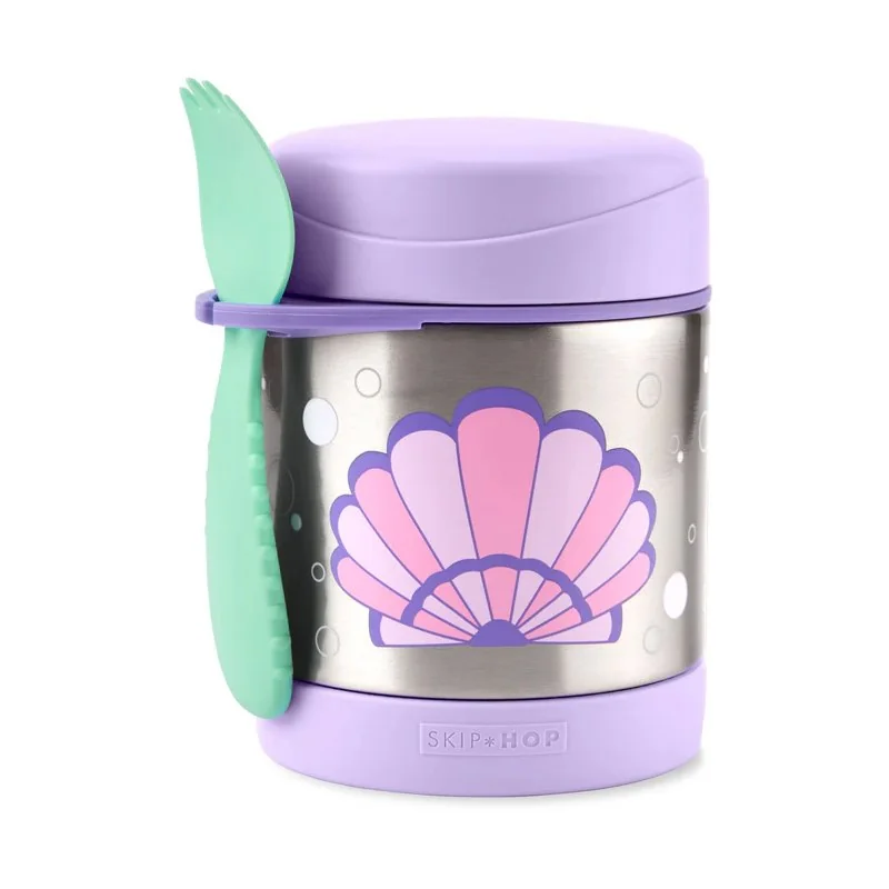 Spark Style Termoska na jedlo s lyžičkou/vidličkou Mušľa 325 ml, 3r+