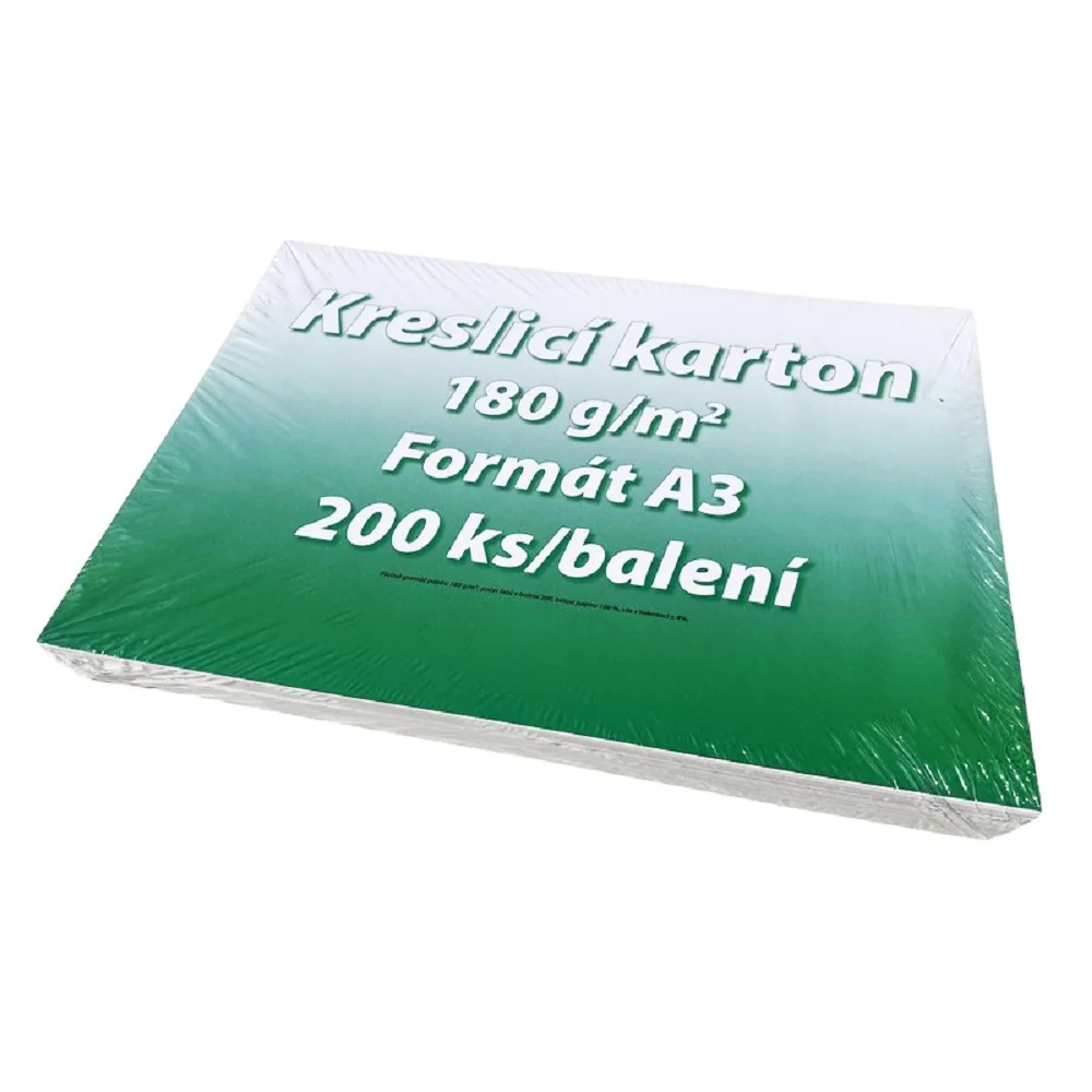 Kresliaci kartón A3, 180 g/m2 200 listov