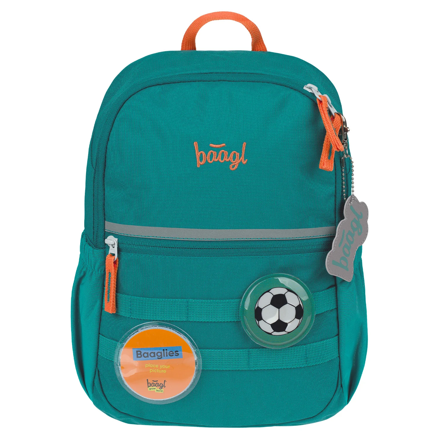 Baagl Detský batoh Buddy Futbal GRS modrý, ergonomický