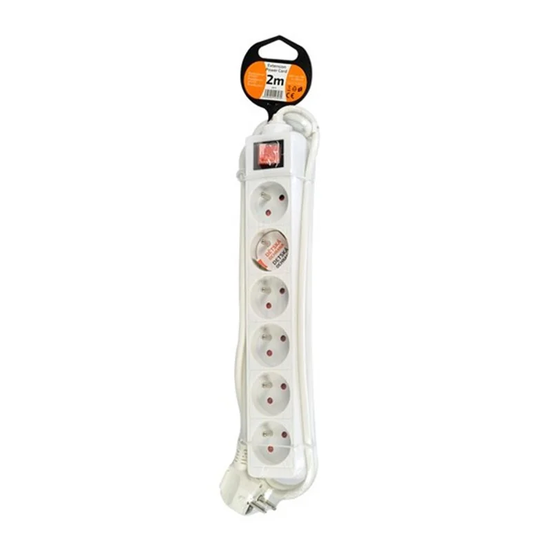 Predlžovací kábel 2m/6z+V PK26V