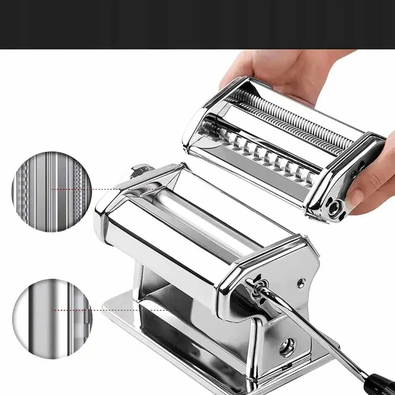 MG Pasta Machine V1 strojček na cestoviny, strieborný