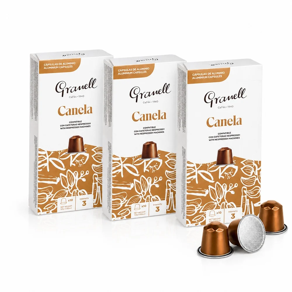 GRANELL Espresso Cinnamon, kapsule pre nespresso® 30 ks, príchuť škorica
