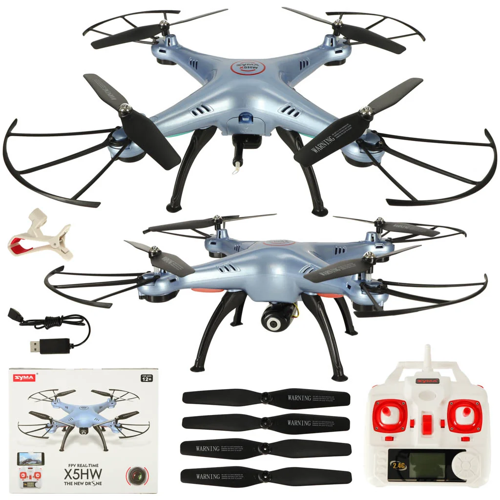RC dron Syma s Wi‑Fi kamerou – modrý