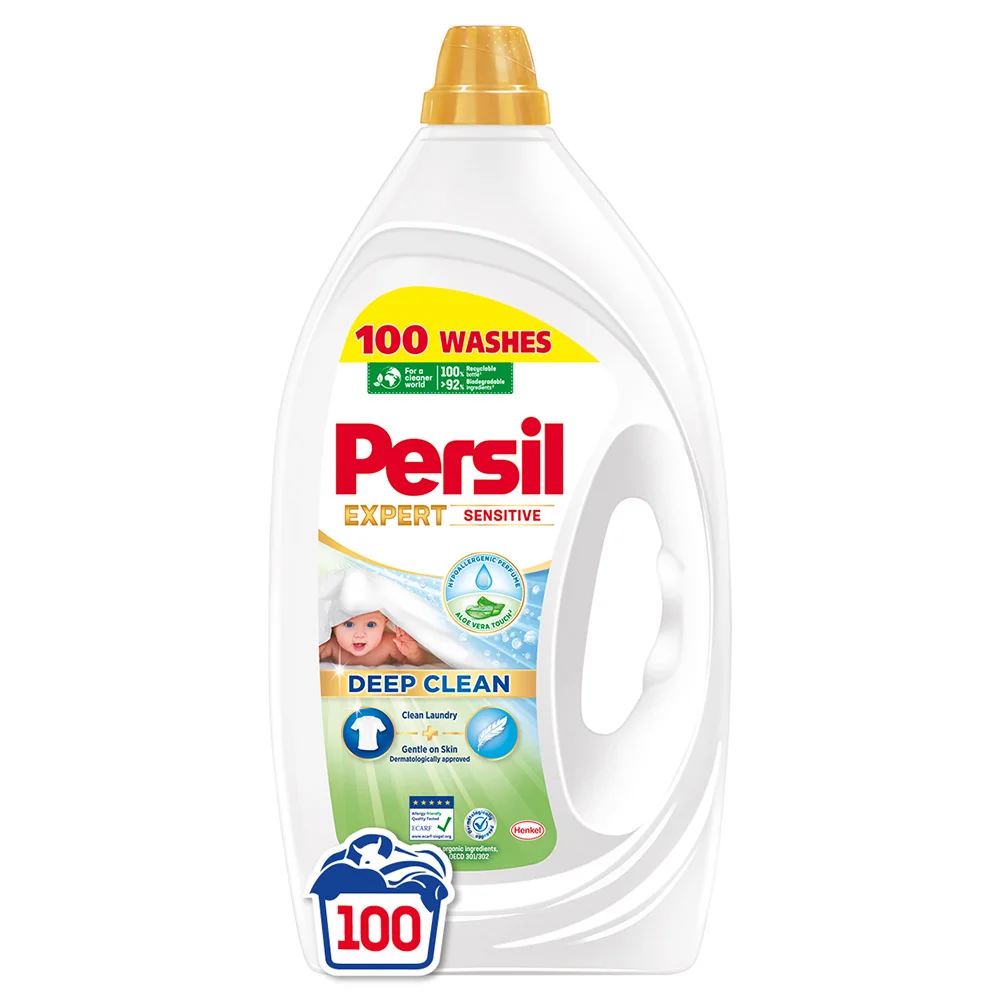 Persil prací gél Expert Sensitive 100 praní, 4,5 l 1×4500 ml, prací gél
